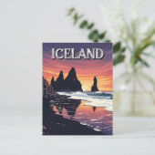 Reynisdrangar Iceland Travel Briefkaart (Staand voorkant)