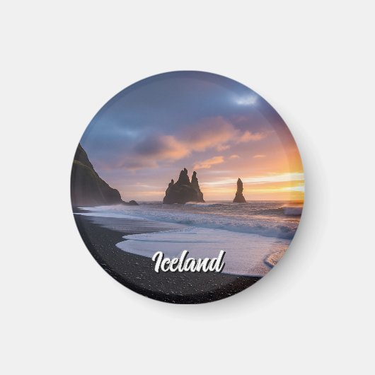 Reynisdrangar Iceland Travel Magneet (Voorkant)