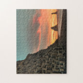 Reynisdrangar Zeekliffen IJsland gestileerd Legpuzzel (Verticaal)