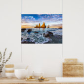 Reynisfjara Beach, IJsland Poster (Keuken)