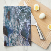 Reynisfjara Beach, IJsland Theedoek (Quarter Fold)