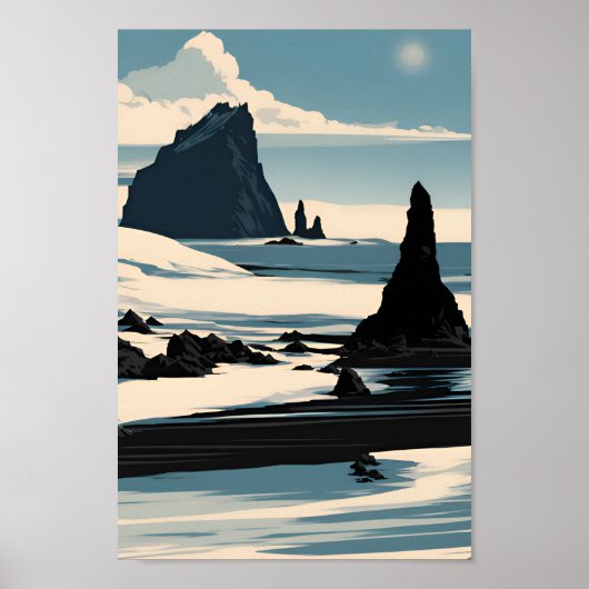 Reynisfjara Beach Poster (Voorkant)