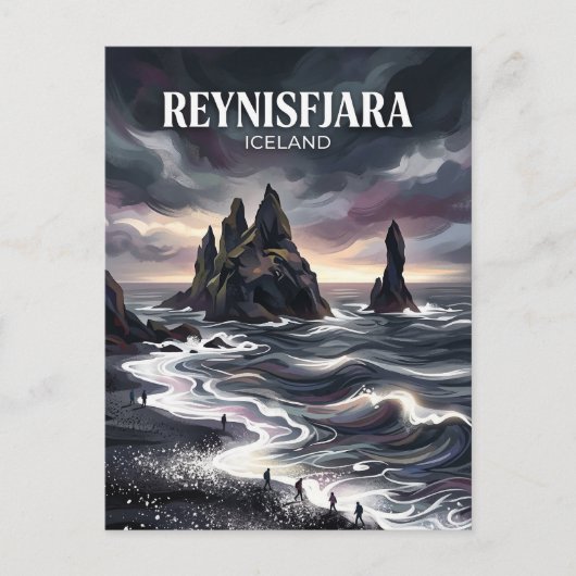 Reynisfjara IJsland Briefkaart (Voorkant)