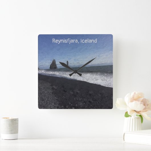 Reynisfjara, IJsland Vierkante Klok (Huis)