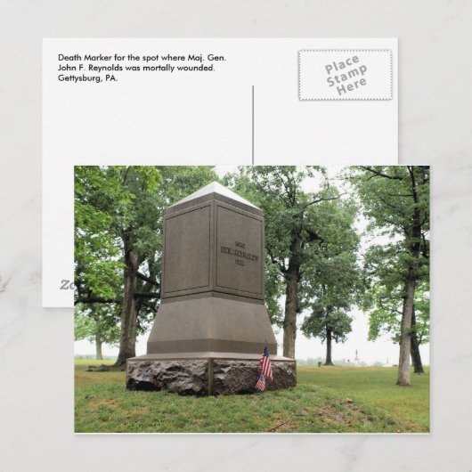 Reynolds Death Marker Briefkaart (Voorkant / Achterkant)