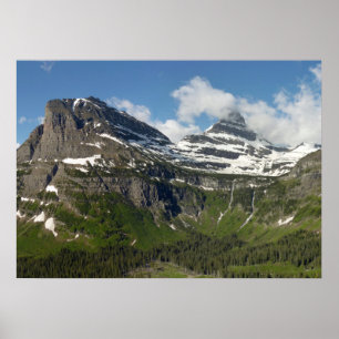 Reynolds Mountain en Reynolds Creek-vallei Poster