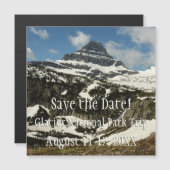 Reynolds Mountain vanaf Logan Pass in Glacier Park (Voorkant / Achterkant)