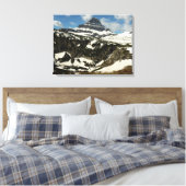 Reynolds Mountain vanaf Logan Pass in Glacier Park Canvas Afdruk (Insitu (Slaapkamer))