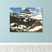 Reynolds Mountain vanaf Logan Pass in Glacier Park Canvas Afdruk (Insitu (Houten vloer))