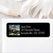 Reynolds Mountain vanaf Logan Pass in Glacier Park Etiket (Insitu)