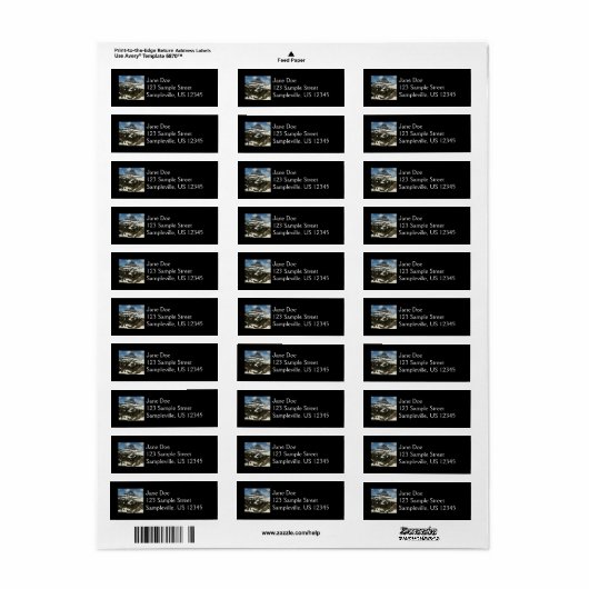 Reynolds Mountain vanaf Logan Pass in Glacier Park Etiket (Full Sheet)