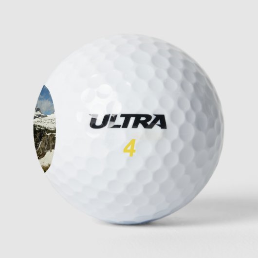 Reynolds Mountain vanaf Logan Pass in Glacier Park Golfballen (Logo)