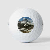 Reynolds Mountain vanaf Logan Pass in Glacier Park Golfballen (Voorkant)