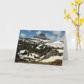 Reynolds Mountain vanaf Logan Pass in Glacier Park Kaart (Gele Bloem)