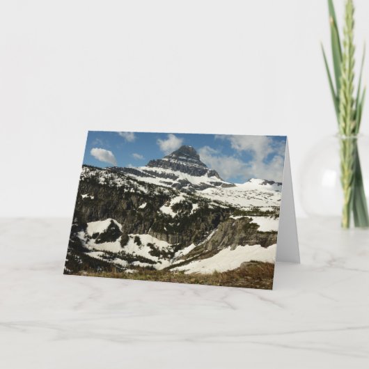 Reynolds Mountain vanaf Logan Pass in Glacier Park Kaart (Voorkant)