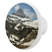 Reynolds Mountain vanaf Logan Pass in Glacier Park Keramische Knop (Rechts)