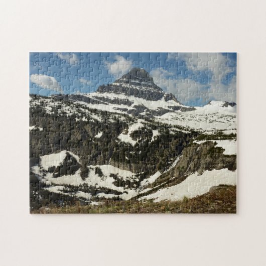 Reynolds Mountain vanaf Logan Pass in Glacier Park Legpuzzel (Horizontaal)