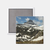 Reynolds Mountain vanaf Logan Pass in Glacier Park Magneet (Voorkant / Achterkant)