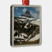Reynolds Mountain vanaf Logan Pass in Glacier Park Metalen Ornament (Rechts)