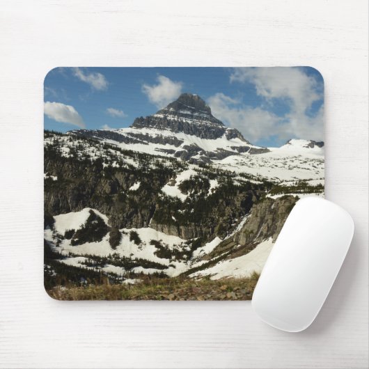 Reynolds Mountain vanaf Logan Pass in Glacier Park Muismat (Met muis)