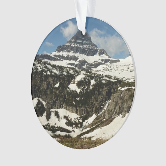 Reynolds Mountain vanaf Logan Pass in Glacier Park Ornament (voorkant)