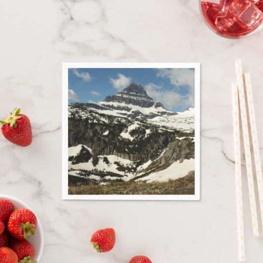 Reynolds Mountain vanaf Logan Pass in Glacier Park Servet (Insitu)