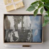 Reynolds Mountain vanaf Logan Pass in Glacier Park Tissuepapier (Geschenk)