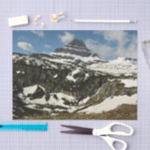 Reynolds Mountain vanaf Logan Pass in Glacier Park Tissuepapier (Craft)