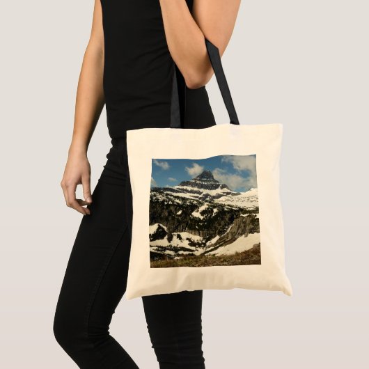 Reynolds Mountain vanaf Logan Pass in Glacier Park Tote Bag (Voorkant (product))