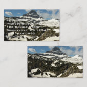 Reynolds Mountain vanaf Logan Pass in Glacier Park Visitekaartje (Voorkant / Achterkant)