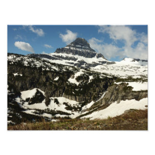 Reynolds Mountain vanuit Logan Pass bij Glacier Pa Foto Afdruk