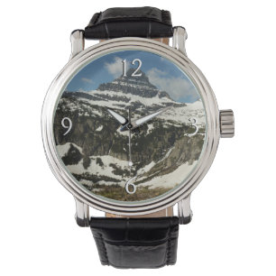 Reynolds Mountain vanuit Logan Pass bij Glacier Pa Horloge