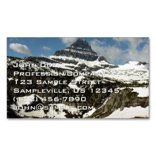 Reynolds Mountain vanuit Logan Pass bij Glacier Pa Magnetisch Visitekaartje