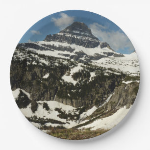 Reynolds Mountain vanuit Logan Pass bij Glacier Pa Papieren Bordje