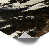 Reynolds Mountain vanuit Logan Pass bij Glacier Pa Poster (Hoek)