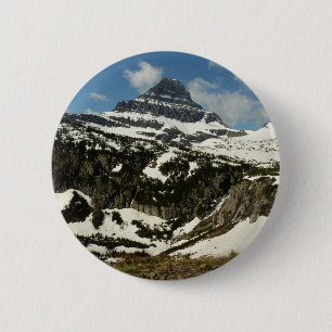 Reynolds Mountain vanuit Logan Pass bij Glacier Pa Ronde Button 5,7 Cm