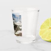 Reynolds Mountain vanuit Logan Pass bij Glacier Pa Shot Glas (Rechts)