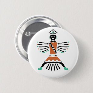 Rez Knifewing Warrior Ronde Button 5,7 Cm