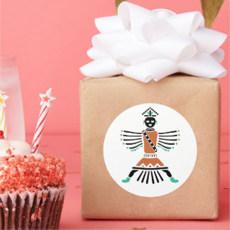 Rez Knifewing Warrior Ronde Sticker