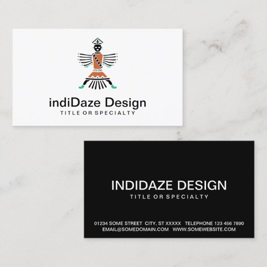 Rez Knifewing Warrior Visitekaartje (Voorkant / Achterkant)