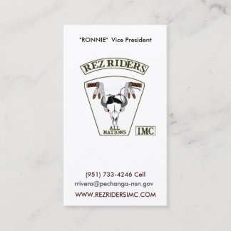 Rez Riders IMC Visitekaartje