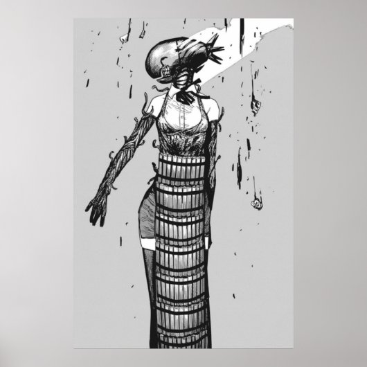 Reze Bomb Devil Chainzaag Man Manga Poster (Voorkant)