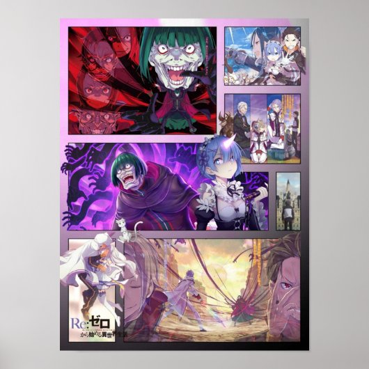 ReZero Betelgueuse Rem y Subaru Poster (Voorkant)