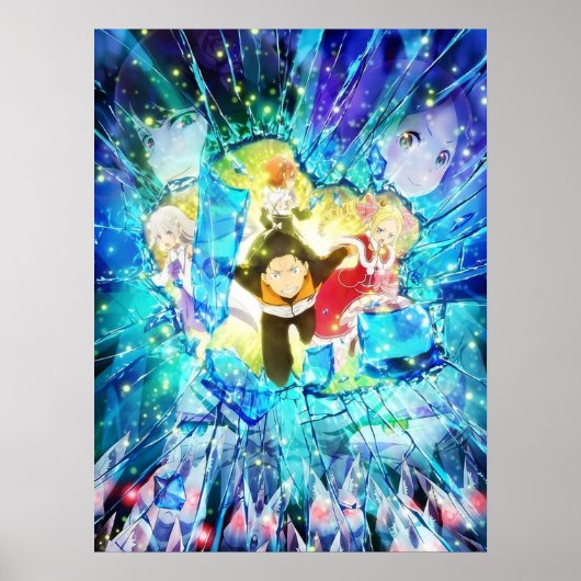 ReZERO Het leven beginnen in een ander wereldseizo Poster (Voorkant)