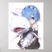 ReZero Rem schattig Poster (Voorkant)