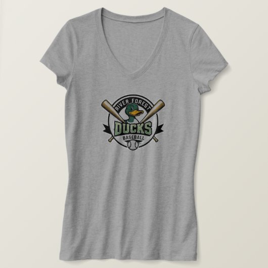 RF Ducks vneck-t-shirt T-shirt (Design voorkant)