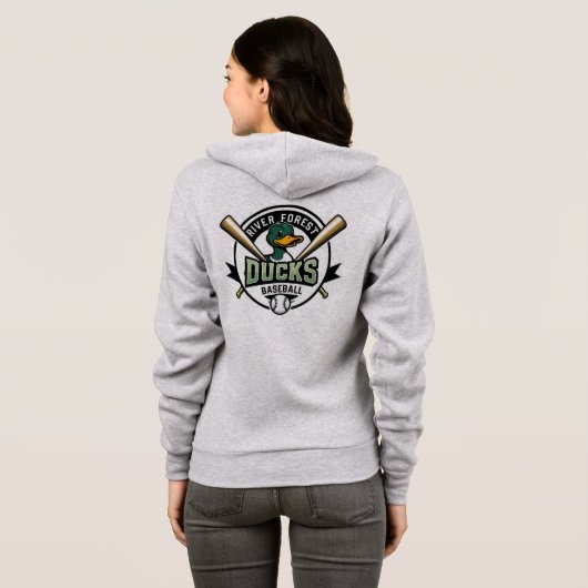 RF Ducks Womens quack pack hoodie (Achterkant volledig)