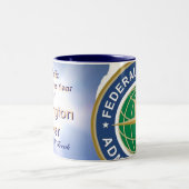 RF-naam Gepersonaliseerd Tweekleurige Koffiemok (Center)