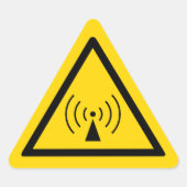 rf Waarschuwing Sticker (Voorkant)