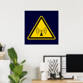rf Waarschuwingsbord Poster (Thuiskantoor)